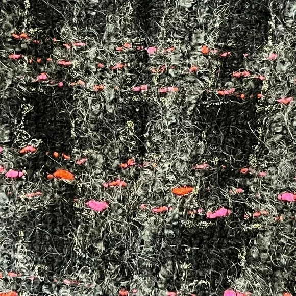Dana Buchman Vintage Preppy Tweed Black and Pink Blazer - Picture 3 of 15
